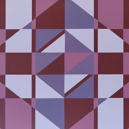 Pink And Purple Geometric Wall Art