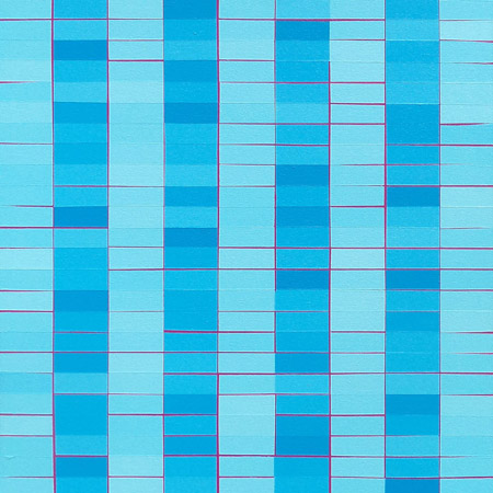 Blue Grid Painting