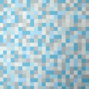 Blue and Gray Squares Painting