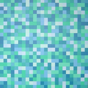 Blue and Green Squares Painting