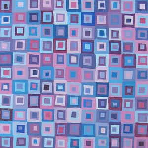 Modern Blue And Purple Squares