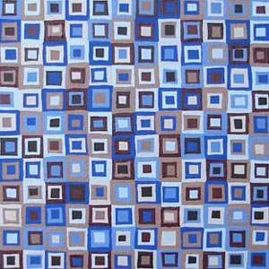 Modern Blue And Tans Squares