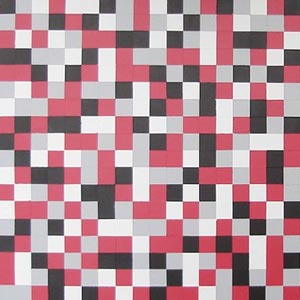 Red and Black Squares Painting