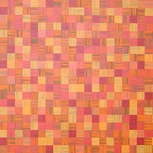 Modern Orange Squares Painting