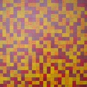 Red and Yellow Squares Painting