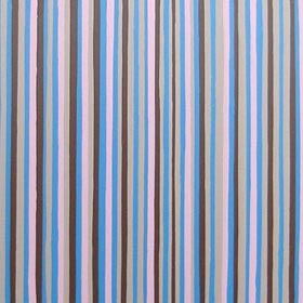 Blue Brown and Pink Stripes Painting