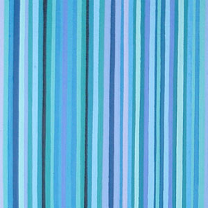 Shades of Blue and Green Stripe Painting