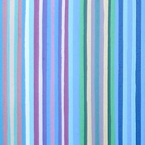 Three Feet Multi-Colored Striped Painting
