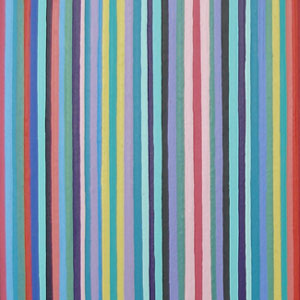 Orange, Green, Aqua Stripes Painting