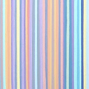 Four Feet Multi-Colored Striped Painting