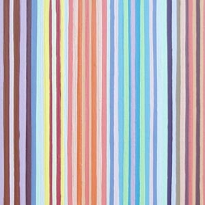Long Multi-Colored Striped Painting