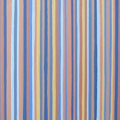Blue and Orange Stripes Painting