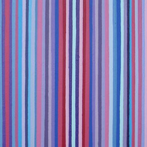 Red and Blue Stripe Painting