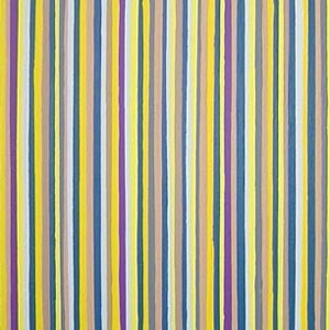 Yellow and Blue Stripes Painting