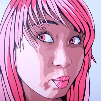 Original Pink Pucker Painting