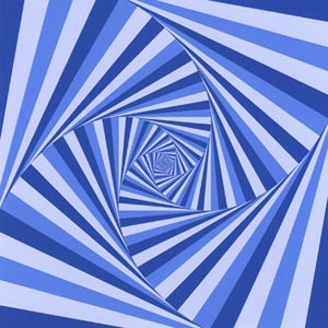 Blue Spiral Giclee Print