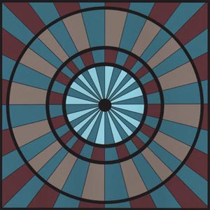 Double Brown Geometric Pinwheel